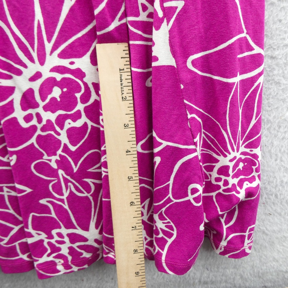 Per Una Dress Women Size 12 Long Vintage Pink Floral Sleeveless Viscose Midi - Picture 7 of 10